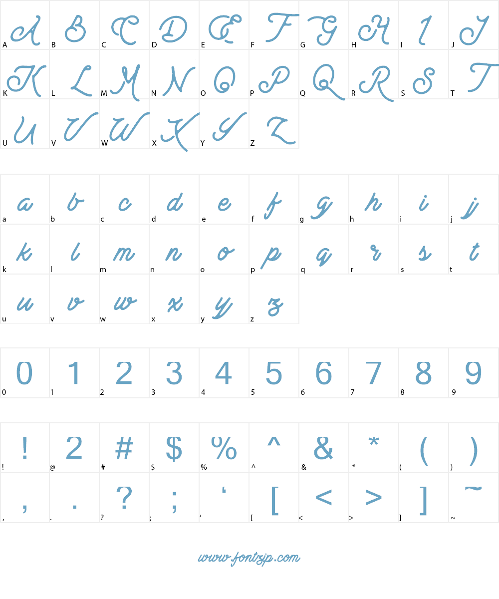 Bestters Supply Demo Font Character